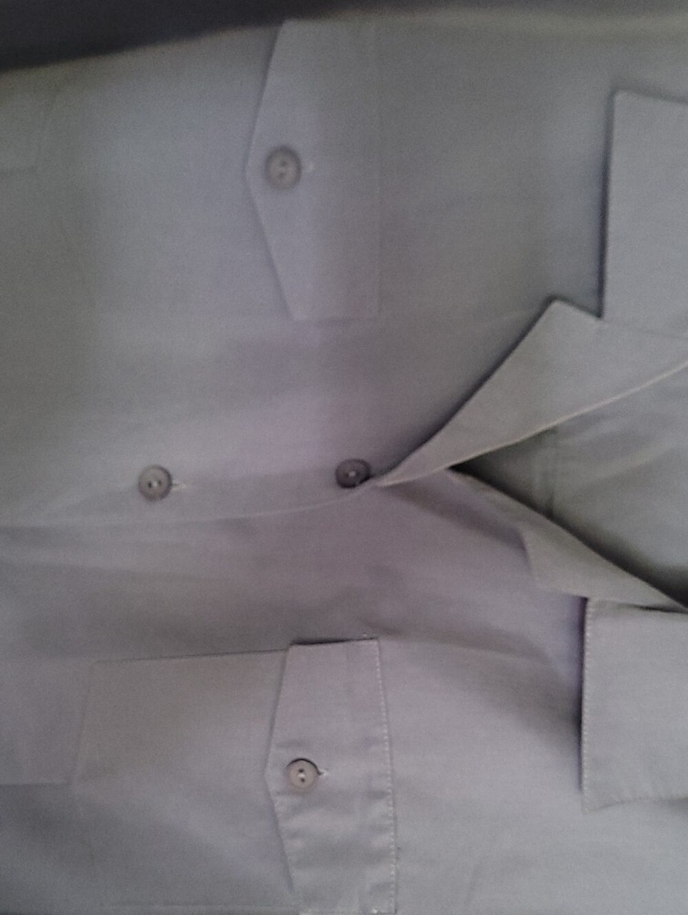 Joanna Plus Light Blue Blouse with Tailoring Accent And 3/4 Sleeves - Picture 4 of 5